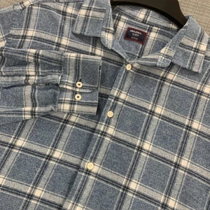 UNTUCKit Hemd Herren XL hellblau kariert Salentino Relaxed Fit Baumwolle Flanell - Bild 1 von 9