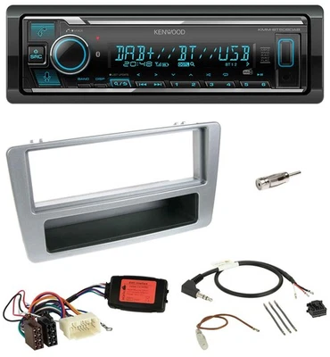 Kenwood Bluetooth Lenkrad DAB USB Autoradio für Honda Civic 2001-2003 silber - Bild 1 von 4