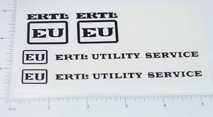 Ertl EU Utility Truck Black Sticker Set ET-041B - Picture 1 of 1