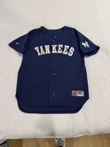 Jason Giambi New York Yankees MLB Nike Youth Blue Jersey Size 12/14 - Picture 1 of 3