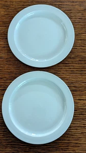 Set of 2 Dansk Bistro Bisserup All White Salad/Dessert Plates 7 1/2" Mint - Picture 1 of 8