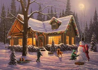 Tarjetas de Navidad Family Tradition en caja - Juego de 15 Foto 1 de 4