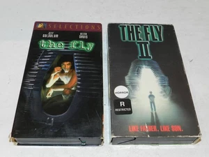 The Fly & The Fly II VHS Movie Film Set CBS Movies w/ Sleeves Tested - Picture 1 of 2
