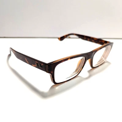 Ray Ban RB 7030 5396 Eyeglasses Brown Size: 53-17-140 Made In Italy FRAMES ONLY - image 1 of 4
