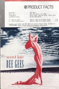 Bee Gees Secret Love 7" vinyl Europe Warner Bros. 1991 7" in pic sleeve with - Picture 1 of 5