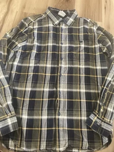 The North Face Mens Cotton Long Sleeve Button Flannel Medium  - Picture 1 of 5