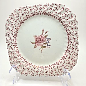 JOHNSON BROTHERS ROSE BOUQUET 7 piatti quadrati per insalata da 1/2" (J37) - Foto 1 di 5