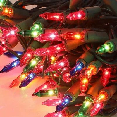 Fairy Lights Clear / Multi Colour LED Bulbs Christmas Party Xmas Tree Decoration - Image 1 of 4