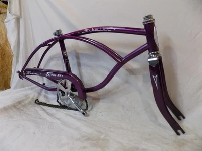 SCHWINN STINGRAY MUSCLE CUADRO DE BICICLETA CHAINGUARD + MÁS KRATE VIOLETA PÚRPURA UVA 04 Foto 1 de 4