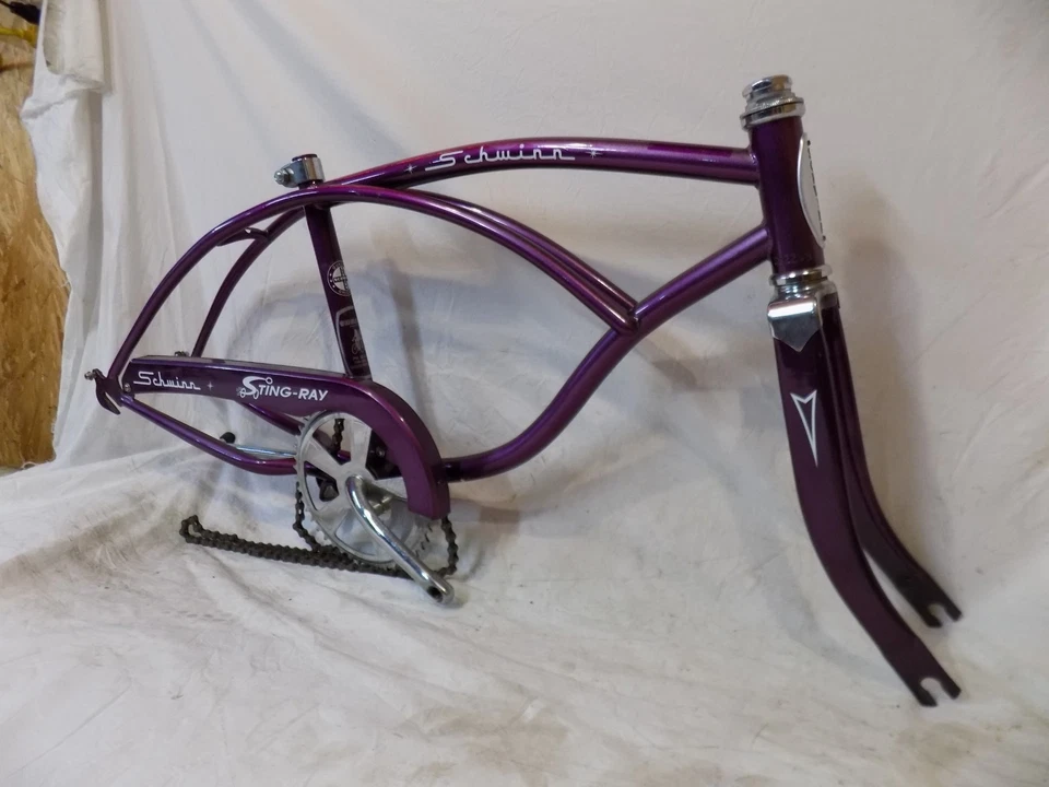 SCHWINN STINGRAY MUSCLE BIKE FRAME CHAINGUARD +MORE KRATE VIOLET PURPLE GRAPE 04 - Image 1 of 4
