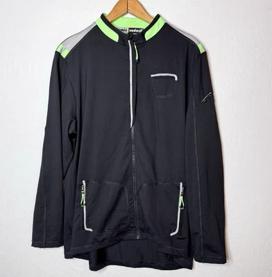 Chaqueta Jamie Sadock para mujer XL negra verde pickleball golf tenis atlético única Foto 1 de 4