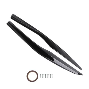 Side Extension for Chevy Corvette C7 Stingray Z06 2014-2019 Black ABS - Picture 1 of 12