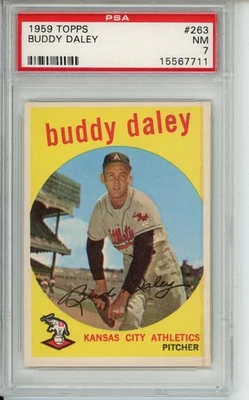 1959 Topps - Bud Daley #263 PSA 7 - Image 1 of 2