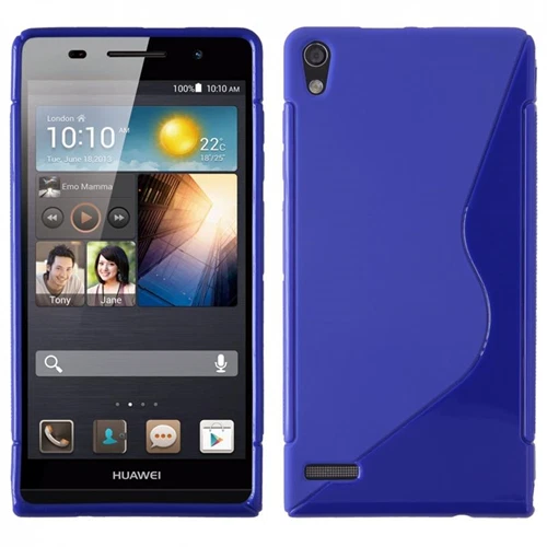 Custodia in TPU Blu S-Line per Huawei P6 - Immagine 1 di 1