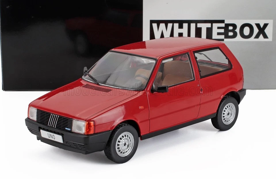 Fiat Uno 45 Red Rosso 1983 Whitebox 1:24 Nuovo - Immagine 1 di 2