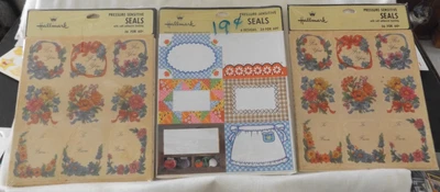 Lote de 3 paquetes de pegatinas HALLMARK de 96 pegatinas en total Foto 1 de 2