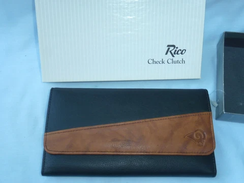 LOS ANGELES RAMS  Womens LEATHER Zippered CLUTCH WALLET  by Rico NIB  kb Cover
