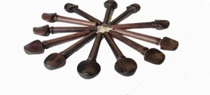 Violin Swiss Pegs Oud Peg Rose Wood Size 9-7-55 MM Arabic Turk Oud Pegs 12 Pcs - Picture 1 of 3