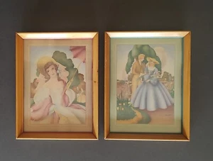 2 Litografías Morris y Bendien de Sandre Arte Romántico Coleccionable Decoración de Pared - Imagen 1 de 9