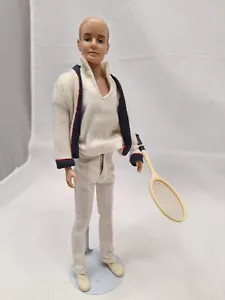 Vintage Floccato Calvo Ken Bambola Tempo per Tennis #790 Barbie Mattel Giappone 1961 - Foto 1 di 6
