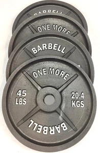 "One More" 4-teiliges Geschirr Fitness/Bodybuilding/Crossfit Langhantel Hantelscheibe - Bild 1 von 6