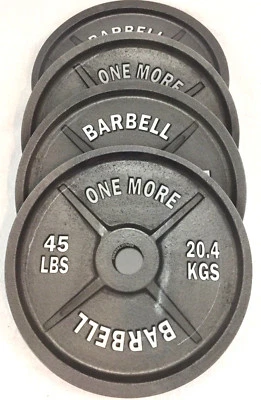 1MOFFICIAL.COM "One More" 4 Piece Dinnerware Fitness/Bodybuilding/Crossfit Barbell Weight Plate