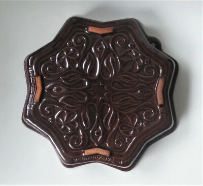 Vintage Bay Keramik Backform Stern Sternform braun glasiert 26 cm Deko Landhaus - Bild 1 von 4