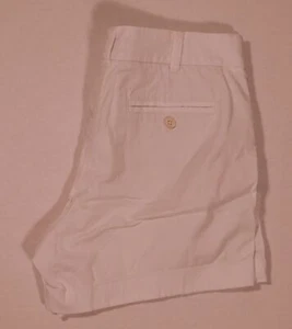 J CREW CHINO Women's White Classic Cotton Twill Short Sz 6 - Picture 1 of 4