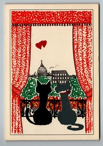 Katze in Rom Italien - Kolosseo - Künstlerpostkarte - Bild 1 von 2