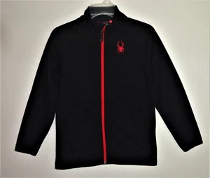 Spyder Black Jacket Childs Size M 10-12 - Picture 1 of 14