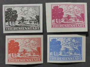 DEUTSCHLAND THERESIENSTADT SS NH ** 4 FARBPROOFS (B) VERSAND 1,99 $ KOMB.VERSAND - Bild 1 von 1