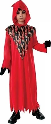 Forum Novelties Devil Hooded Robe w/ Flames Child Costume, Small 4-6 - Image 1 of 2