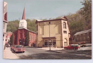 Church and Opera House, Somewhere USA, 1986 Real Photo Postcard, RPPC - Picture 1 of 2