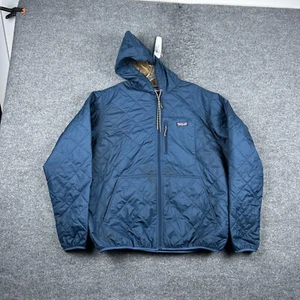 Patagonia Jacket Adult XL Blue Diamond Quilted Bomber Hoody Read 27610 Mens - Picture 1 of 16