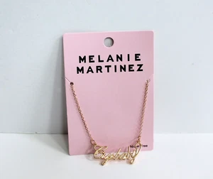 Melanie Martinez Crybaby Nameplate Gold-Tone Necklace NWT - Picture 1 of 5