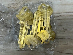 Star 6NWI Schlosser Zubehör Messing Schlüssel Rohlinge 6er Set Made in USA NOS - Bild 1 von 3