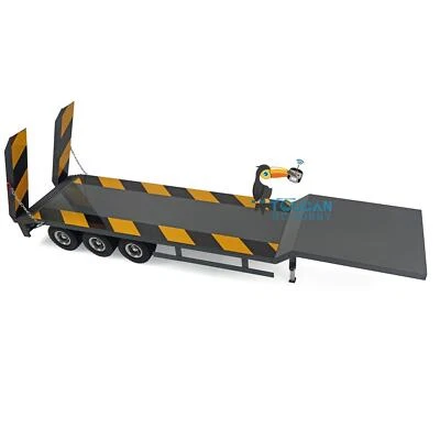 Metal Wheel Hubs 3Axle Heavy Trailer Lights For 1/14 Tamiya RC Tractor Truck Car - Image 1 of 4