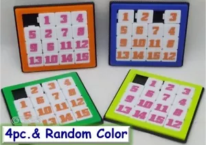 JIGSAW FIFTEEN NUMBER SLIDING SLIDE PUZZLE GAME BRAIN TEASER CLASSIC IQ TEST TOY - Picture 1 of 5