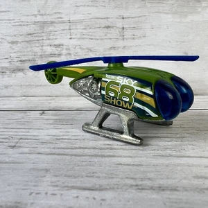 HOT WHEELS Helicopter #137 Mattel Sky Show SKYFIRE 2015 Green DieCast HW Loose - Picture 1 of 8