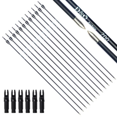New 12pcs 31" Carbon Arrows Practice Arrows Archery Compound Recurve Bow Hunting - Image 1 of 4