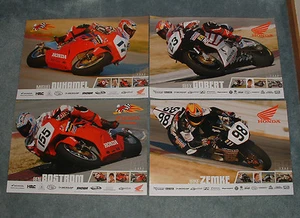 Juego de pósters Honda 2004 Bostrom Duhamel Zemke Gobert HRC - Imagen 1 de 1