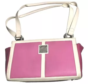 Miche Sorbet Classic pink faux leather with ivory accents and bright pink sides - Picture 1 of 7
