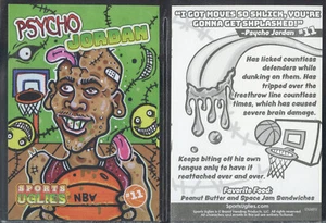 2021 SPORTS UGLIES PSYCHO MICHAEL JORDAN #11 PARODY CARD RARE COOL GPK HTF QTY - Picture 1 of 1