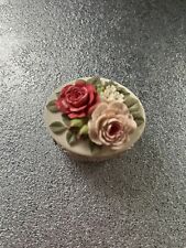 Small Oval Pot Handcast Designs Gala Rose LN022 Gifts Of Nature