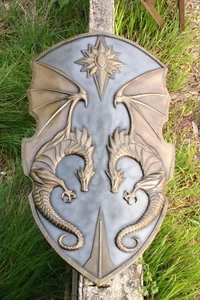 28" Medieval Steel Dragon Shield Knight Fantasy Game Of Thrones handmade shield - Picture 1 of 2