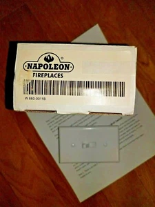 White Wall Switch and Switch Plate for Gas Fireplace - Picture 1 of 1