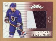 2003-04 UPPER DECK CLASSIC PORTRAITS PAUL KARIYA HOCKEY HEADLINERS JERSEY #HH-PK