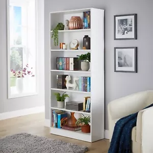 Bücherregal Vitrinenregal Freistehend Bücheraufbewahrung Zuhause Wohnzimmer Möbel - Bild 1 von 5