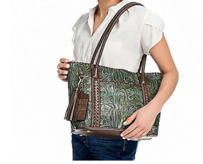 Madi Claire “Donna” 4 Piezas Herramienta Cuero Repujado Bolso de Mano Set *Tote, Bandolera + Foto 1 de 4