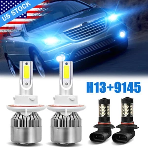 For Chrysler Pacifica 2007-2008 9008 LED Headlight High/Low 9145 Fog Light Bulbs - Picture 1 of 12
